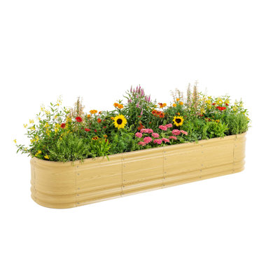 Novel 17" Tall 9 In 1 Modular Metal Outdoor Raised Garden Bed