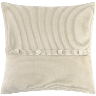 Housse de coussin en velours côtelé