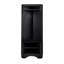 Black Minimalist Corner Hall Tree With Shoe Bench-535324711