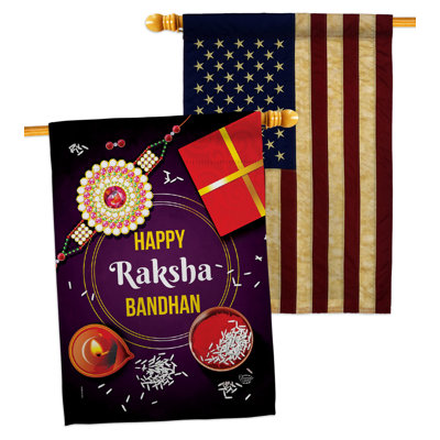 Double Sided 40'' H x 28'' W Polyester House Flag