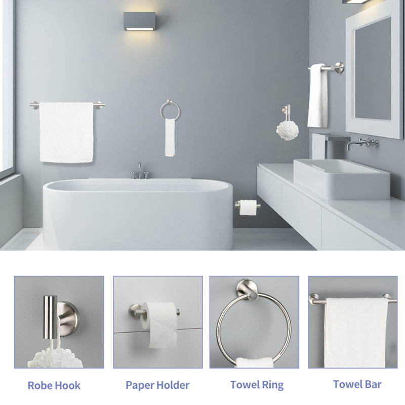 6 - Piece Bathroom Hardware Set