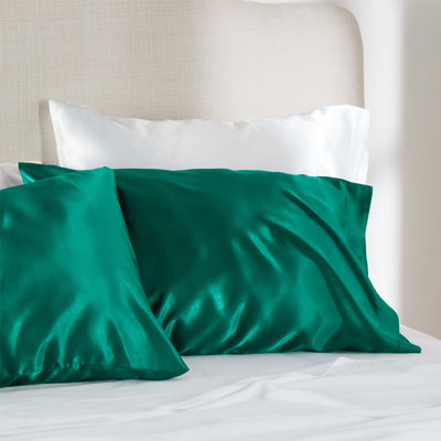 Bedsure Cooling Satin Pillowcase Envelope Closure(Set Of 2)