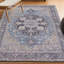 Tapis bleu / crème Sarok Ornate Medallion-1864440631