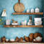 Industrial Wall Mounted Floating Shelf-1399151508