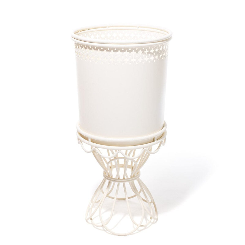 Al Fresco Planter - Small & Stand, Antique White
