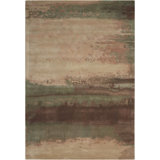 Wool Abstract Area Rug in Cream/Gray/Light Tan