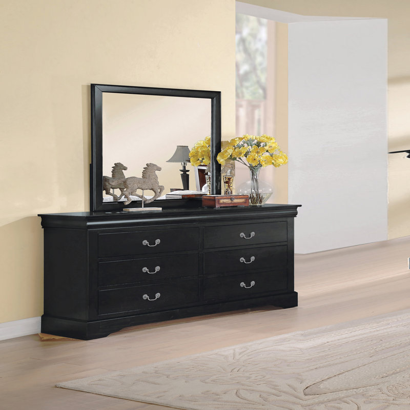 Basic Wooden Dresser, Noir