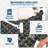 Modern Machine Washable Area Rugs Diamond Floor Mats with Non-Slip Backing, Non-Shedding Floral Print Accent Rug, Foldable Soft Low Pile Indoor Carpet-619216786