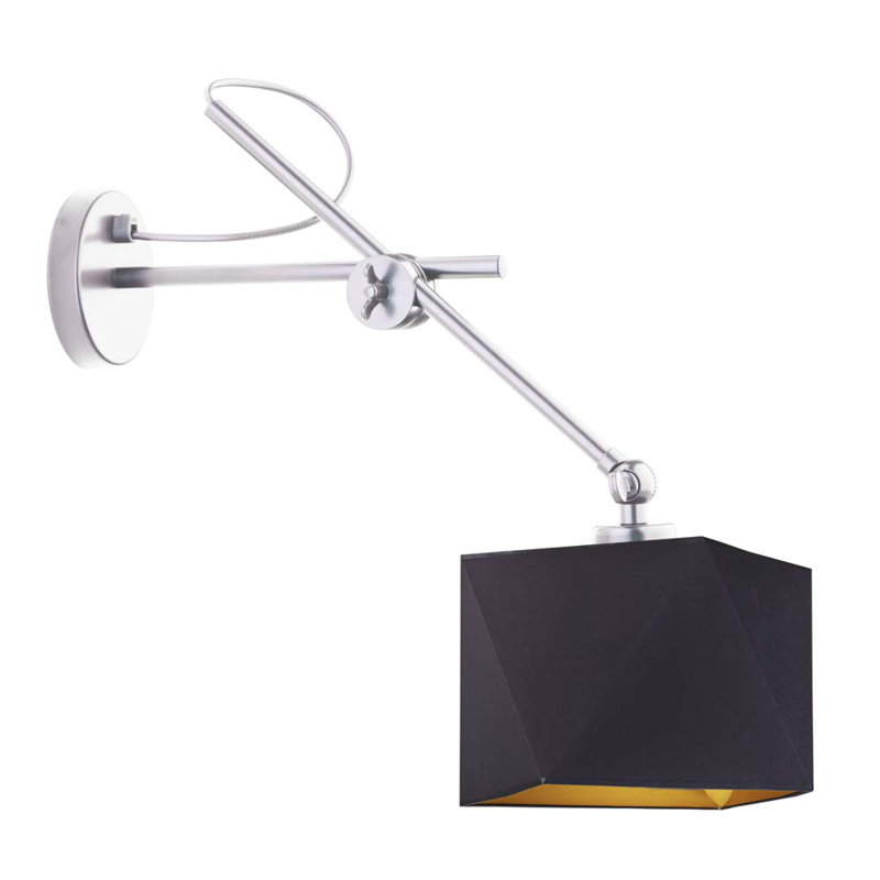 Tabarez Swing Arm Sconce, Black