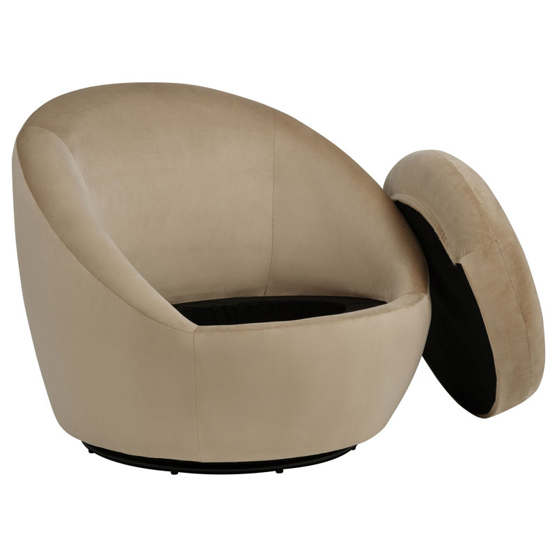 Fauteuil d'appoint Myernick, Chameau