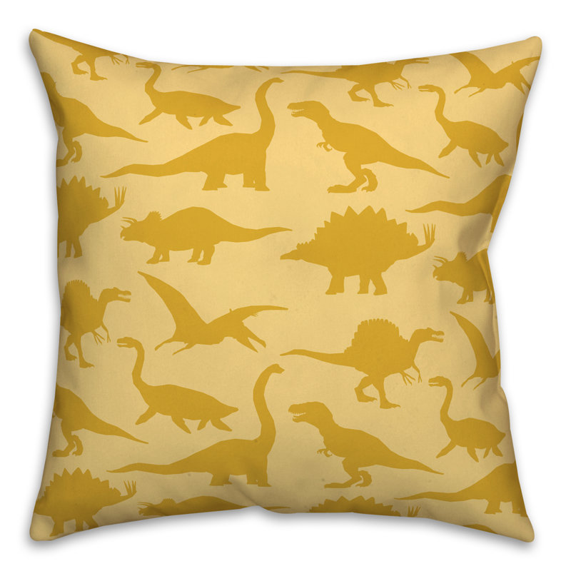 Housse de coussin carrée/insert, Jaune / jaune