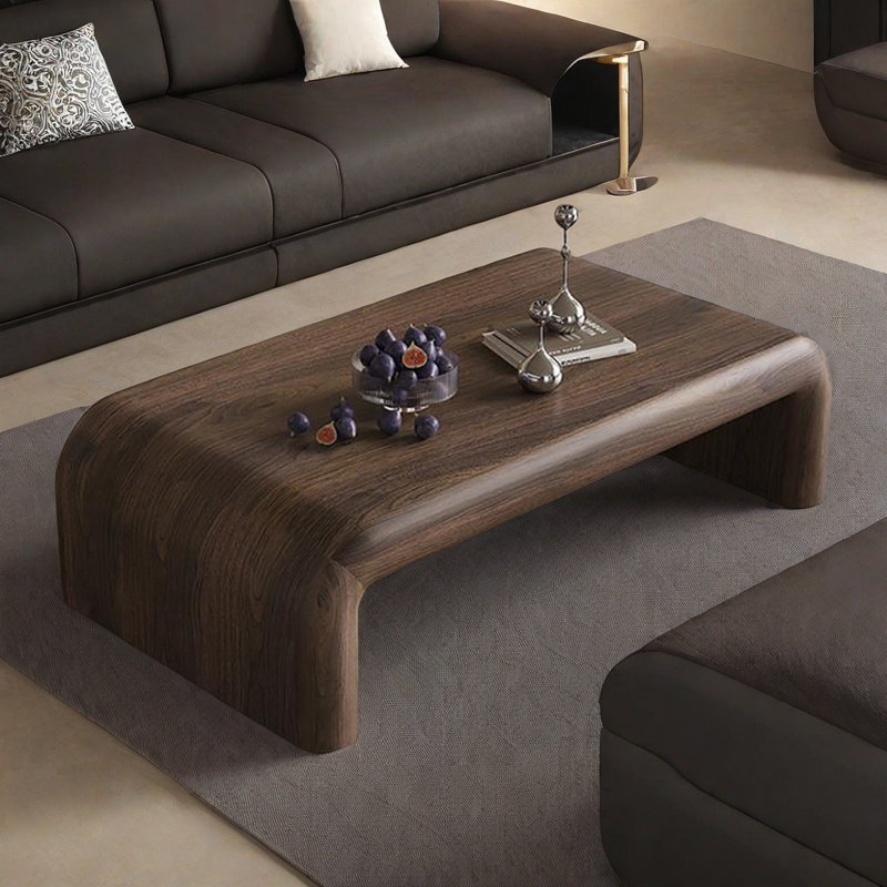 Middle ancient style walnut coffee table