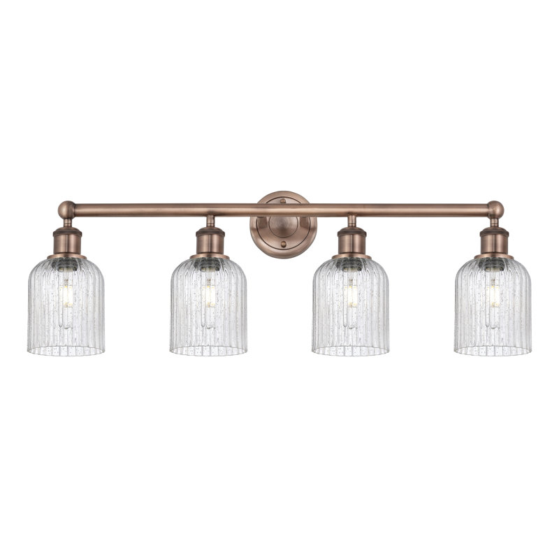 Fiennes 4 - Light Dimmable Vanity Light, Antique Copper, Seedy