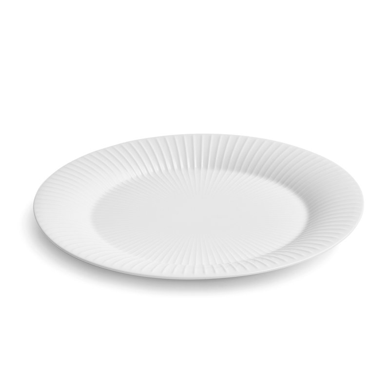 Plateau ovale Hammershøi, blanc, H 1,2 po x l 8,9 po x L 11,2 po