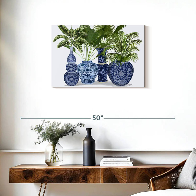 Vase Harnek Chinoiserie, groupe I, H 20 po x l 30 po