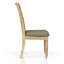 Chaise d'appoint 2 places au fini rustique, idéale pour les intérieurs traditionnels. Dossier ergonomique à lattes, pieds avant tournés, siège rembourré taupe, structure robuste en bois massif. Profondeur : 49,7 cm, largeur : 43,2 cm, hauteur : 97,7 cm.
