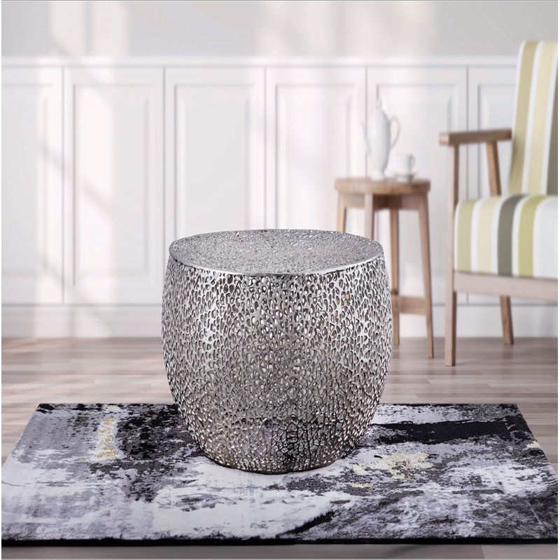 Table basse ronde, Argent argent