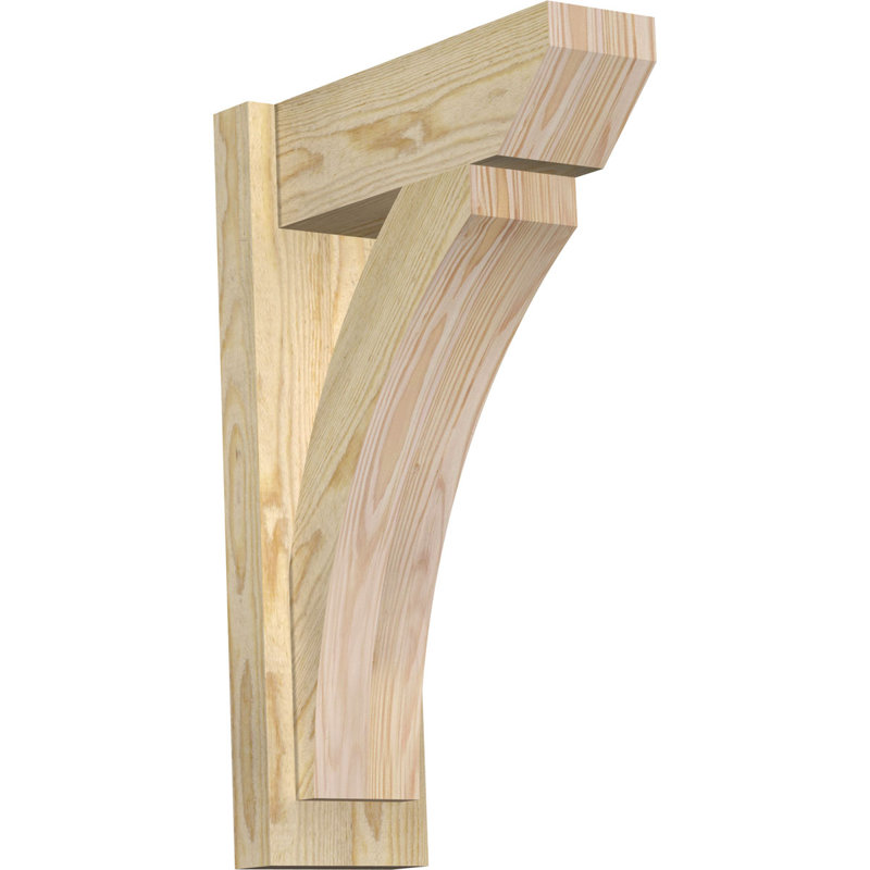 Persienne en bois Thatton, P 16 po x H 24 po, Cèdre rouge de l'Ouest de 8 po (sciage brut)