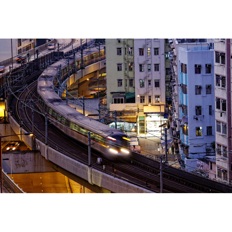 Very High-Speed Train - Wrapped Canvas Print, 81cm H x 122cm W x 3.8cm D