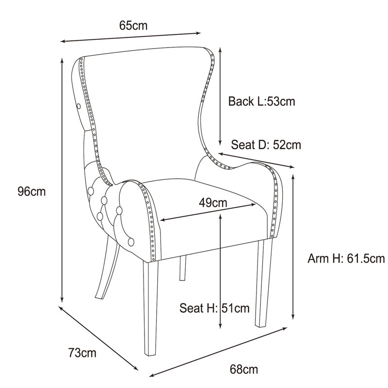 Chaise d'appoint en velours touffeté de 19,29 po de large Grierson, Velours beige, Or