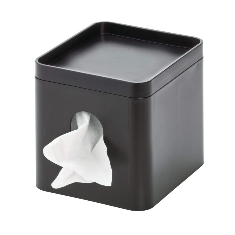 Couvre-boîte de papier-mouchoir avec plateau de rangement, collection Cade