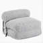 Fauteuil à billes d'intérieur pliable, gris clair