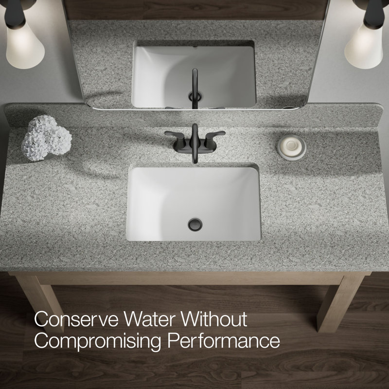 Simplice Centerset Bathroom Sink Faucet, 1.2 Gpm, Black