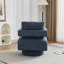 Fauteuil d'appoint pivotant revêtu de tissu bouclé-112730288