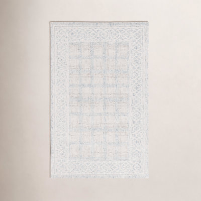 Ebony 276 Hand Tufted Indian Wool Pile Geometric Rug
