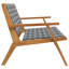 Solid Wood Acacia Outdoor Bench