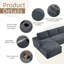Canapé modulaire en forme de L de style Boneless de 104 po de style Boneless-945161725-945161712