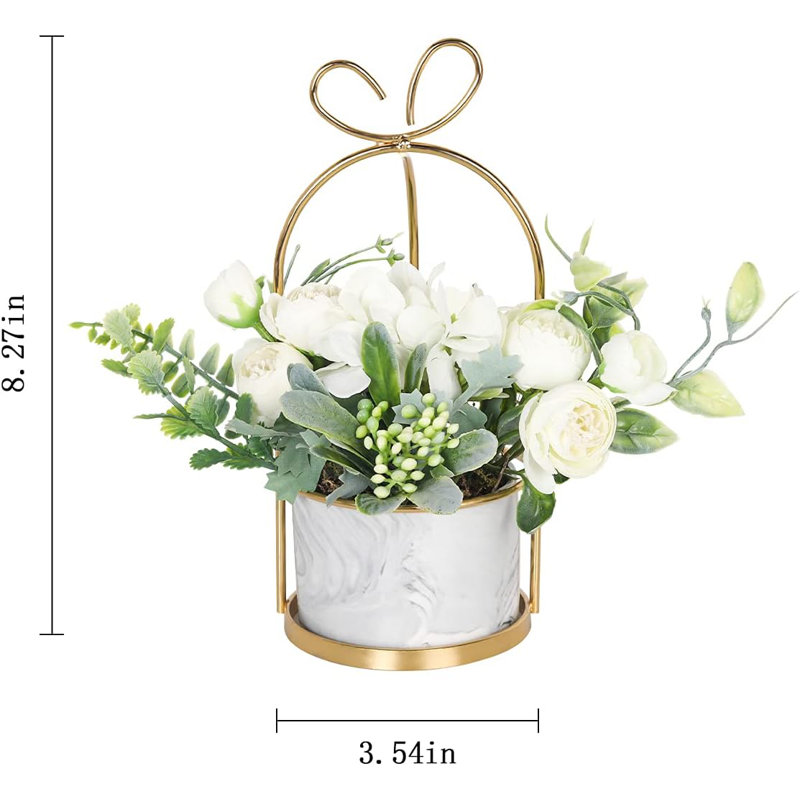 Arrangement in Vase, White