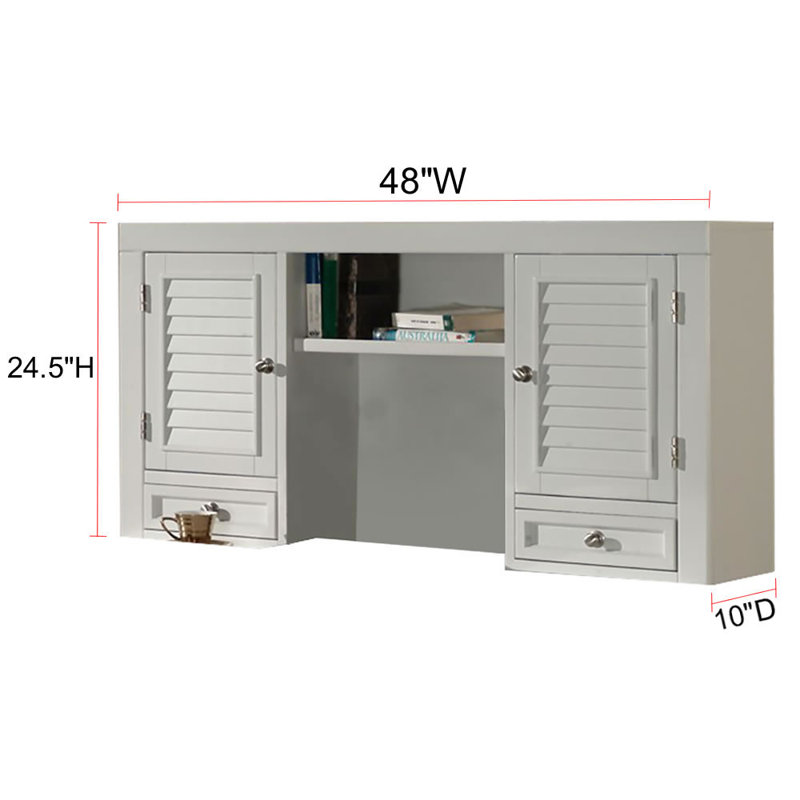Annmarie 24.13" H x 47.63" W Wood Desk Hutch