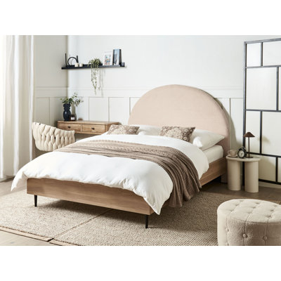 Bed Boucle MILLAY 200 cm Beige