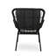 Chaises élégantes avec coussins de siège moelleux et bases en fer noir