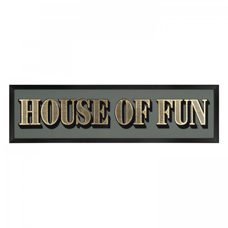 House of Fun Mirror Wall Art