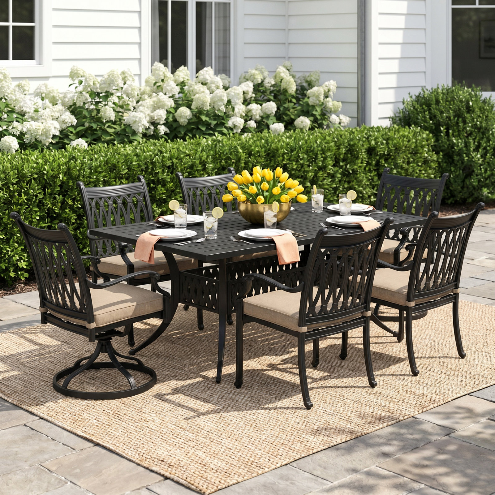 72" Sunbrella® Patio Dining Set