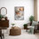 «Relaxing Golden Retriever Spa Bath», impression sur toile, impression sur toile encadrée