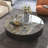 Modern simple round rock table-110266407