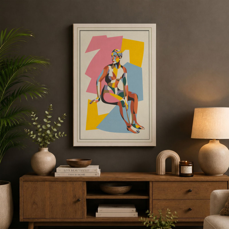 Print, 18x12 - 45.7 x 30.5 cm, Teal Border