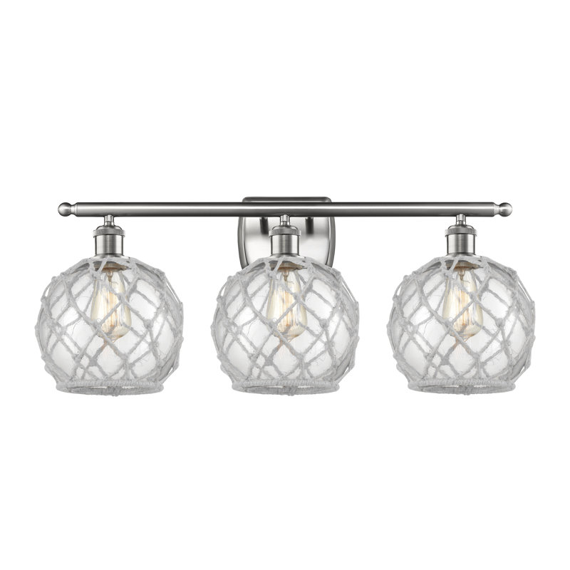 Éclairage pour salle de bain 3 lumières à intensité variable Appling, Ampoule incandescente rétro de 60 watts