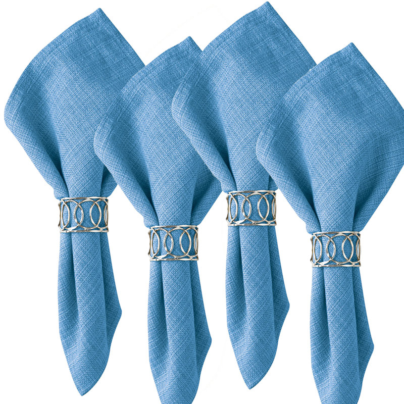  Cornflower Casual Classics Napkin Set of 4, Cornflower 