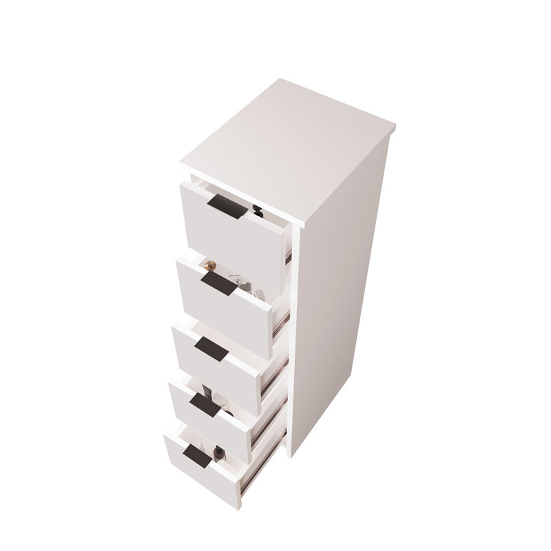 Laura Rectangle Accent Cabinet, White