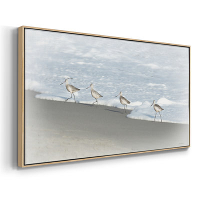 Sandpipers II- Framed Gallery Wrapped Canvas -Ready to Hang