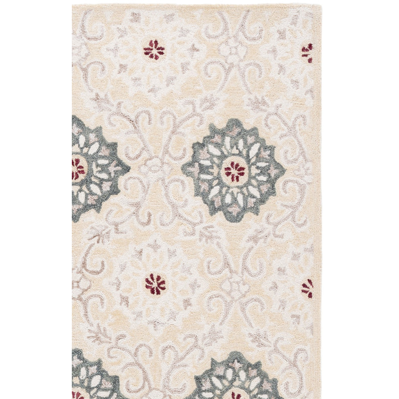 Metro 894 Hand Tufted 85% Wool; 15% Cotton Damask Rug, Rectangle 9' x 12'