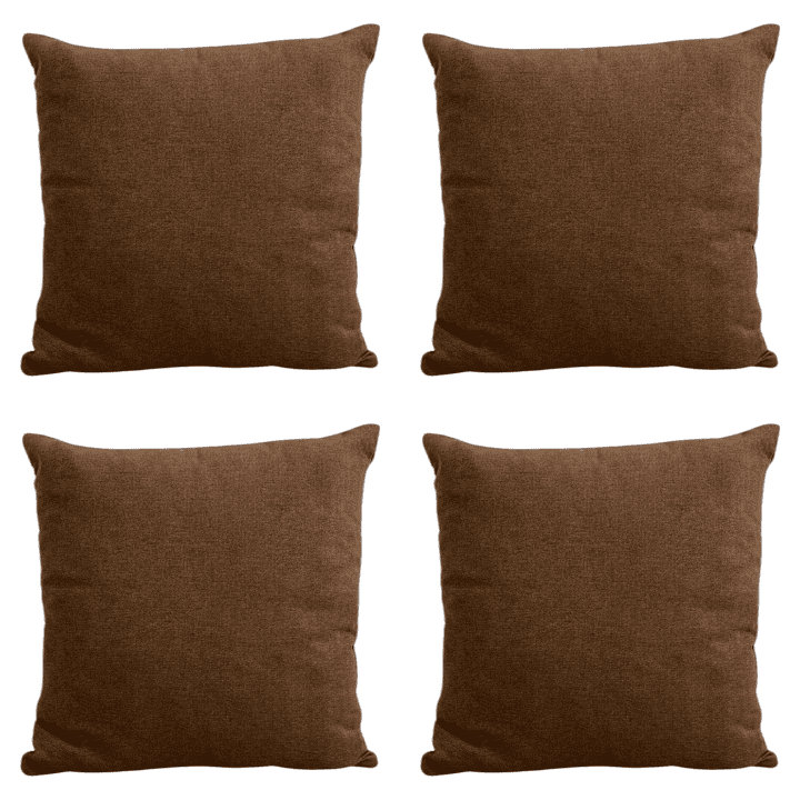 Ruthelle Brown Square Throw Pillow Cover