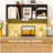 Computer Desktop Bookcase Countertop Storage Bookshelf Organizer with 4 Cubbies Coffee-1656273401