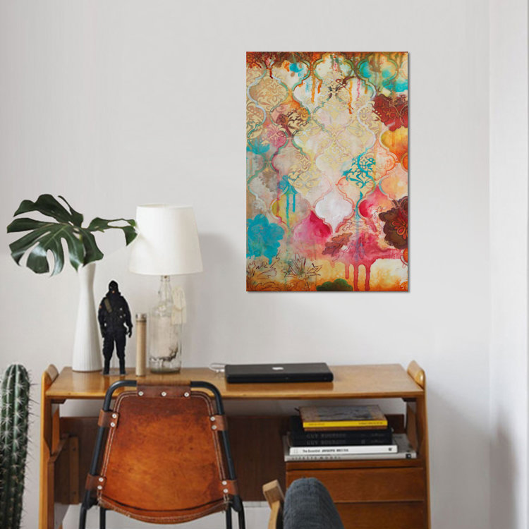 «Moroccan Fantasy III», reproduction sur toile, H 26 po x l 18 po x P 1,5 po, Toile tendue, Pas de tapis