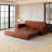 3-in-1 Convertible Sofa Bed with Nailhead Trim and Rolled Arms-806966482