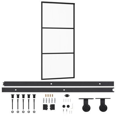 Merser Sliding Door with Hardware Set